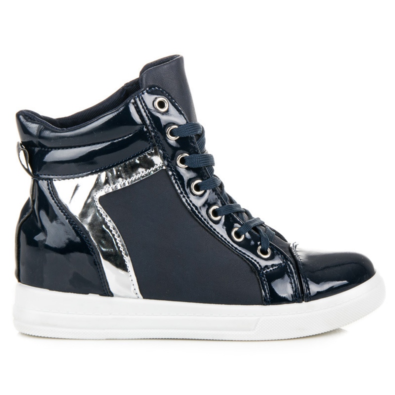 Emaks Baskets laquées bleu