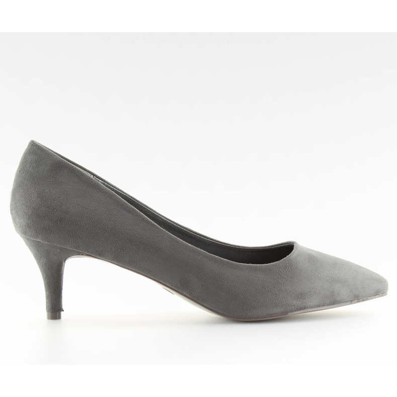 Escarpins gris talons bas gris 123-2 Gris