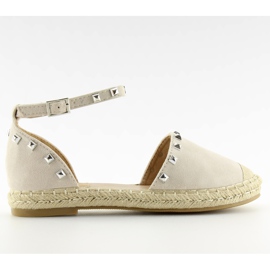 Espadrilles à clous beige 99-26 beige