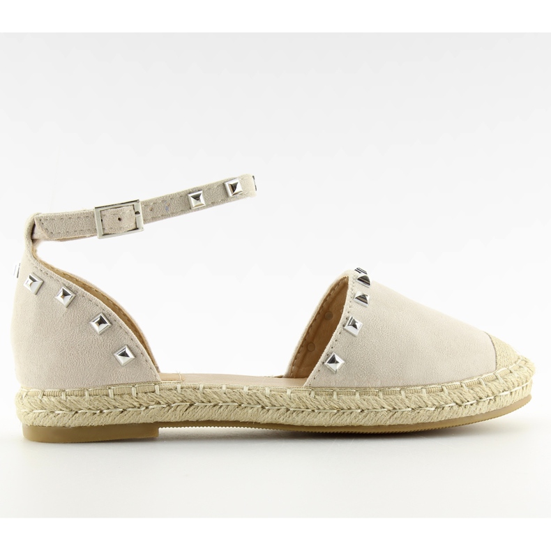 Espadrilles à clous beige 99-26 beige