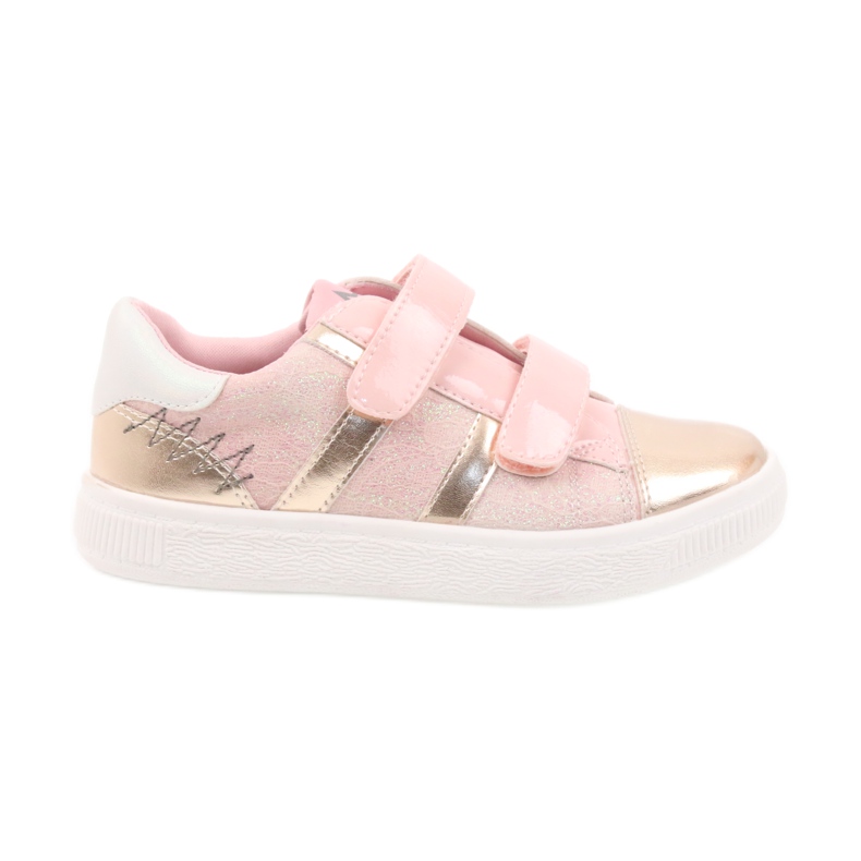 American Club Baskets, chaussures de sport américaines 16699 rose jaune American Club Baskets, chaussures de sport américaines 16699 rose jaune