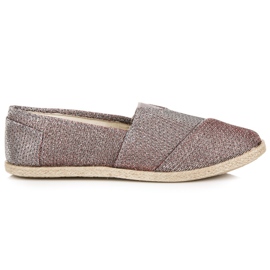 Espadrilles à enfiler avec paillettes multicolore