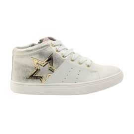 American Club Bottines américaines athlétiques avec semelle intérieure en cuir jaune blanc