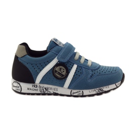 American Club Incrustation en cuir américain sport ADI gris bleu noir blanc