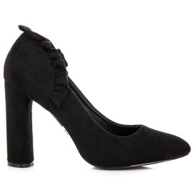 Seastar Escarpins sur tige avec volant noir