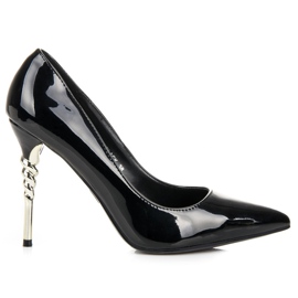 Seastar Stilettos Avec Talon Décoratif le noir