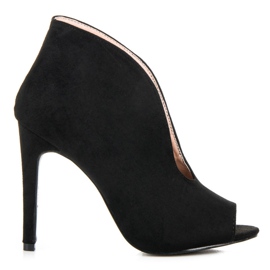 Bottes de printemps en daim le noir