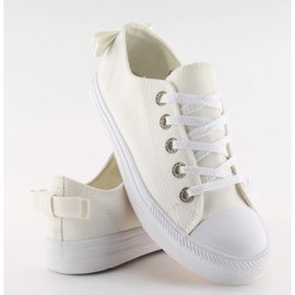 Baskets Femme Avec Nœud 8935- Ii Gat blanche