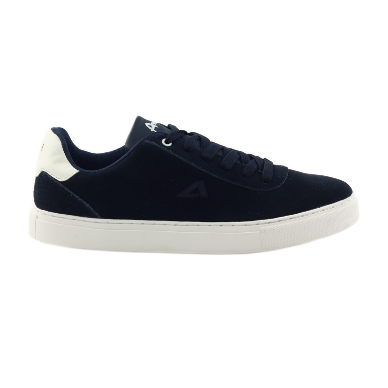 American Club Chaussures baskets homme American 17003 sneakers bleu marine