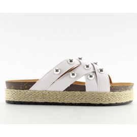 Chaussons espadrilles blanches CK22P blanc