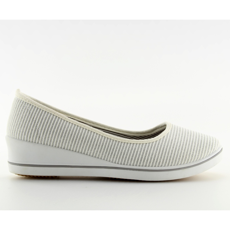 Ballerines compensées argentées c21v Silver gris