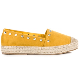 Nio Nio Espadrilles Jaunes À Clous Nio Nio Espadrilles Jaunes À Clous