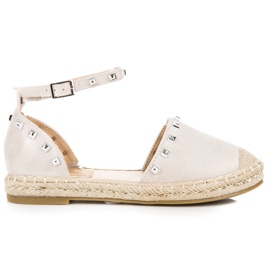 Nio Nio Sandales espadrilles plates rose multicolore