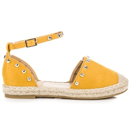 Nio Nio Sandales espadrilles plates jaune