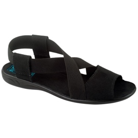 Sandales confortables pour femmes noires Adanex 17498 le noir