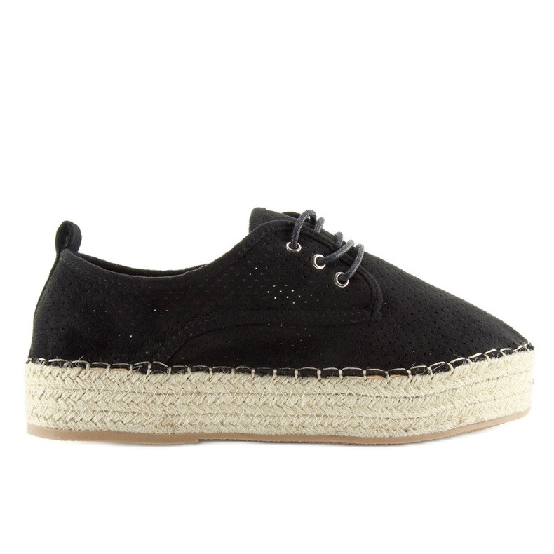 Espadrilles noires pour femmes LL-118 Noir le noir