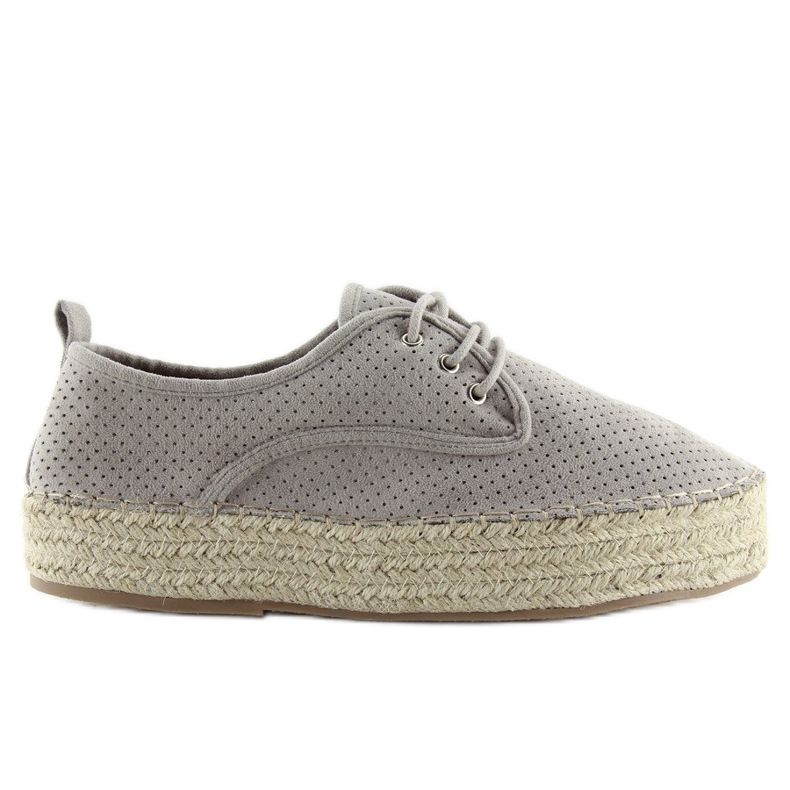Espadrilles grises pour femmes LL-118 Gris