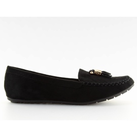 Mocassins noirs femme FJ-003 noir le noir
