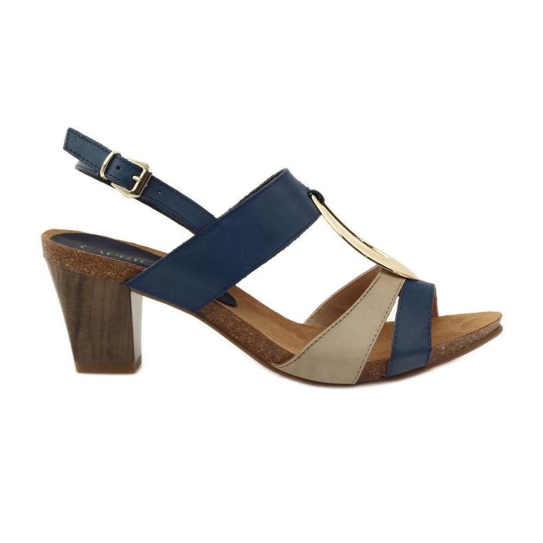 Sandales en cuir femme Caprice 28307 brun jaune bleu marin