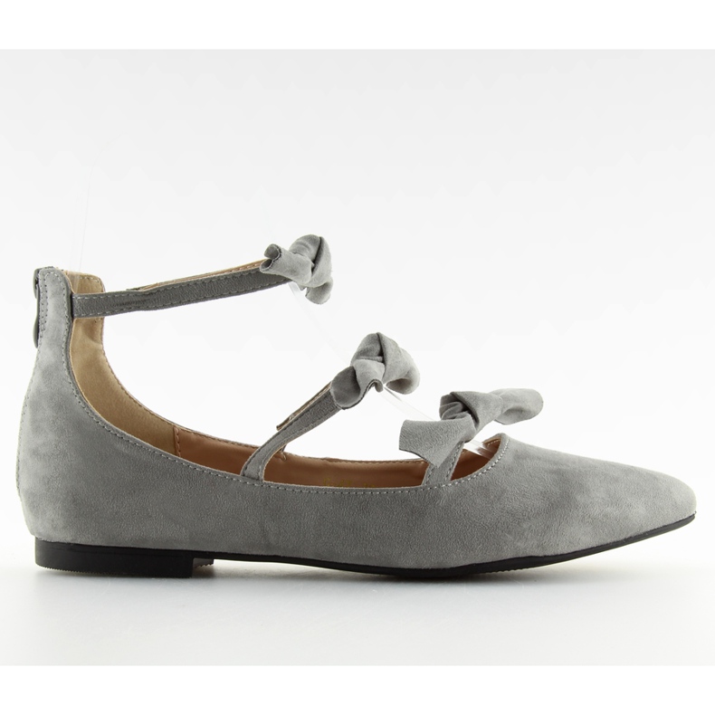 Ballerines Gladiator grises pour femmes G-47 Grey