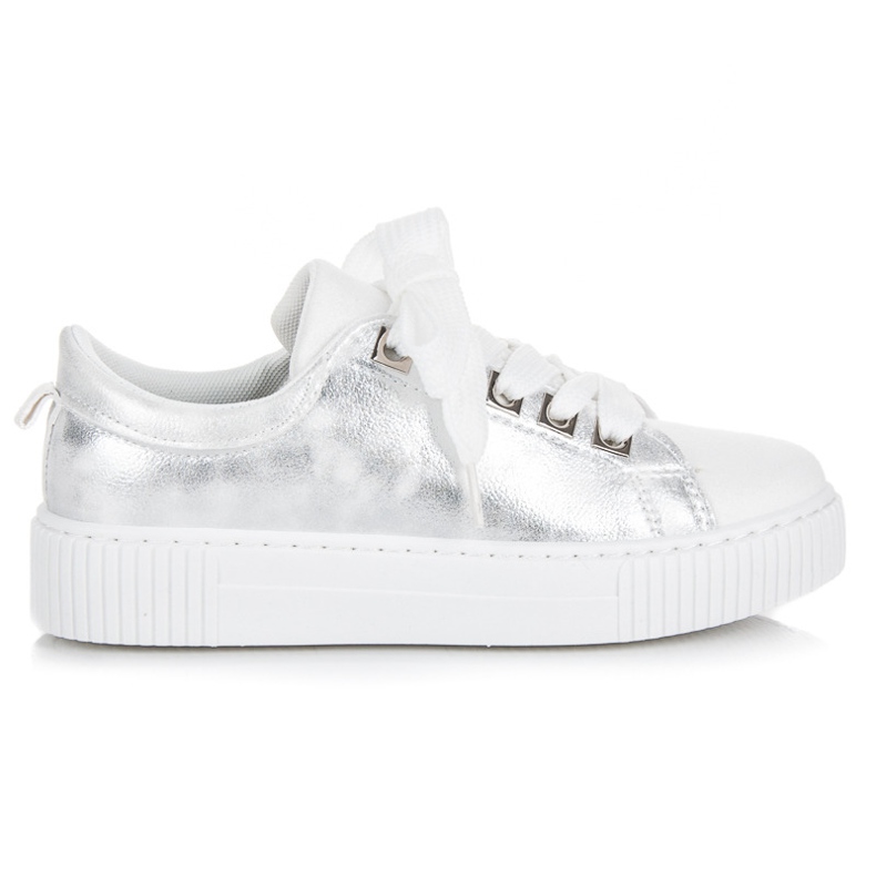 Sport Baskets à plateforme avec reliure blanche