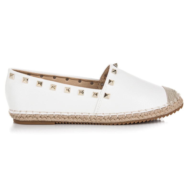 Queen Vivi Espadrilles blanches à enfiler