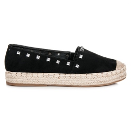 Nio Nio Espadrilles noires à clous le noir Nio Nio Espadrilles noires à clous le noir