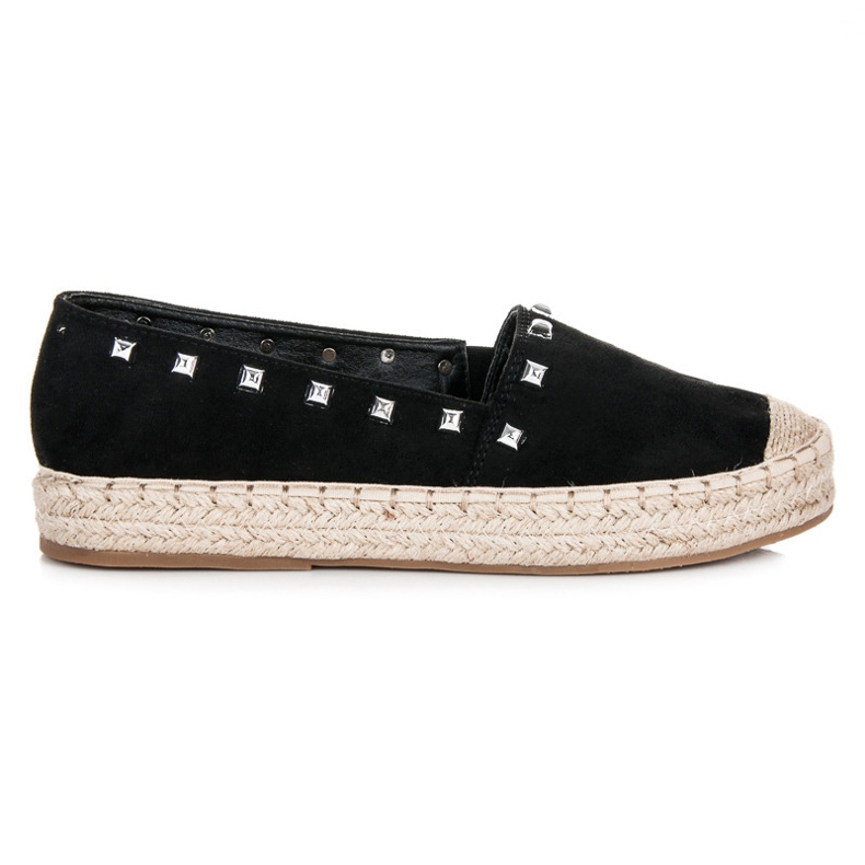 Nio Nio Espadrilles noires à clous le noir