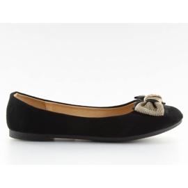 Ballerines noires noires classiques pour femme