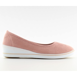 Ballerines à semelles compensées rose D73 rose