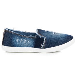 Bella Paris Baskets à enfiler en jean bleu Bella Paris Baskets à enfiler en jean bleu