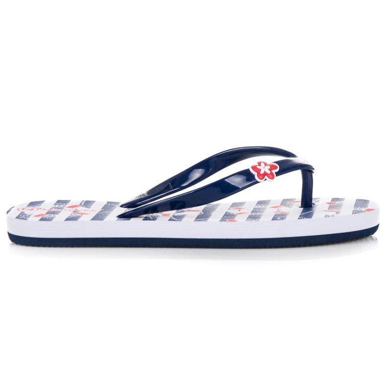 Mckeylor Pantoufles de plage des marins bleu
