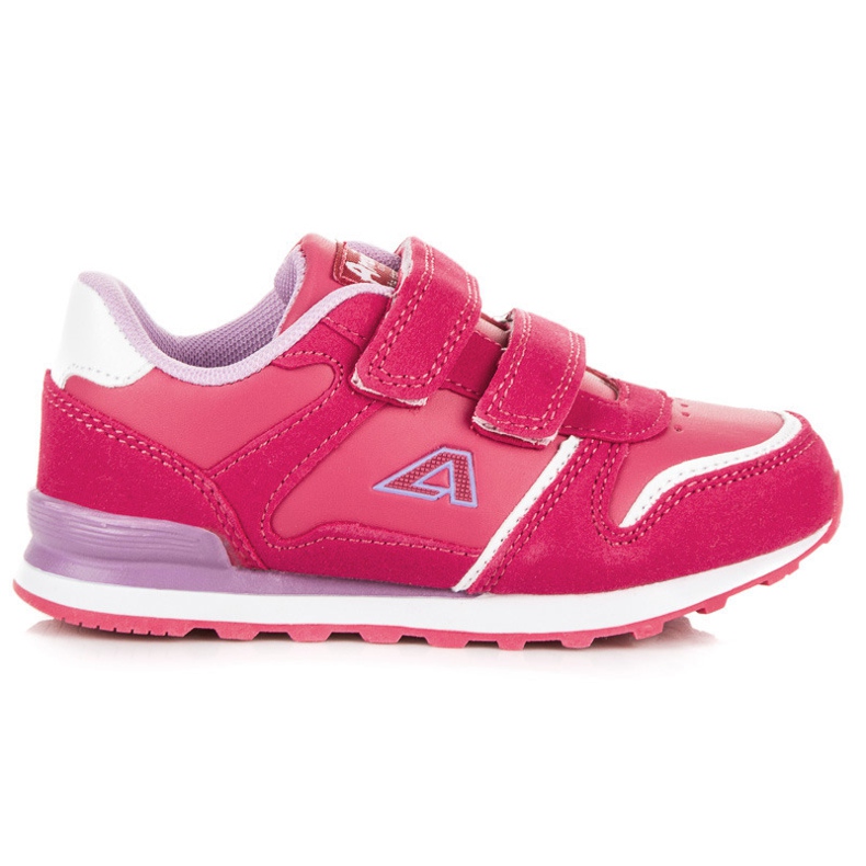 American Club Chaussures pour filles avec velcro rose