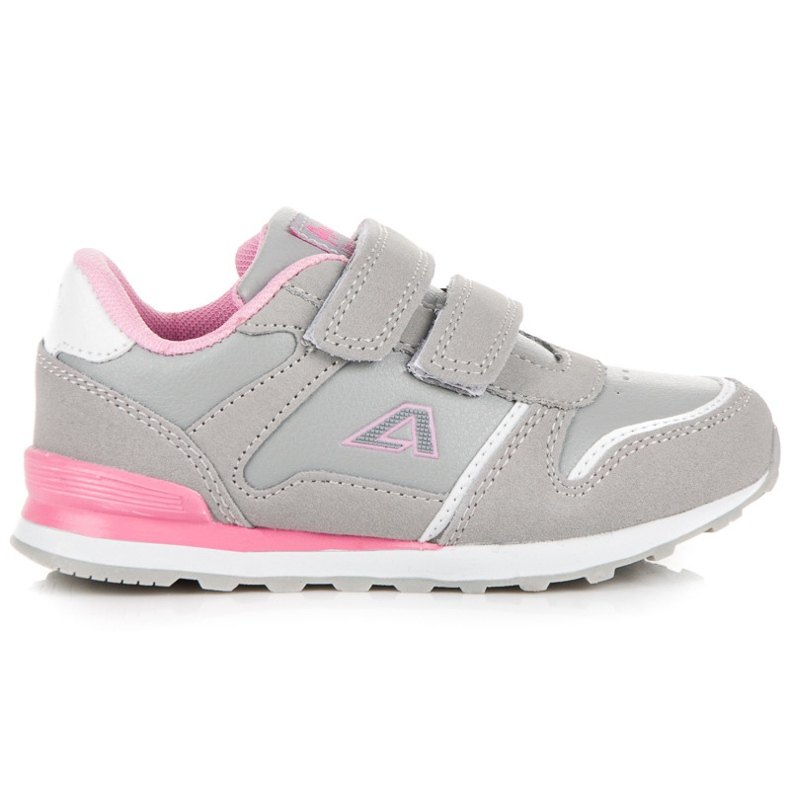American Club Chaussures pour filles avec velcro gris