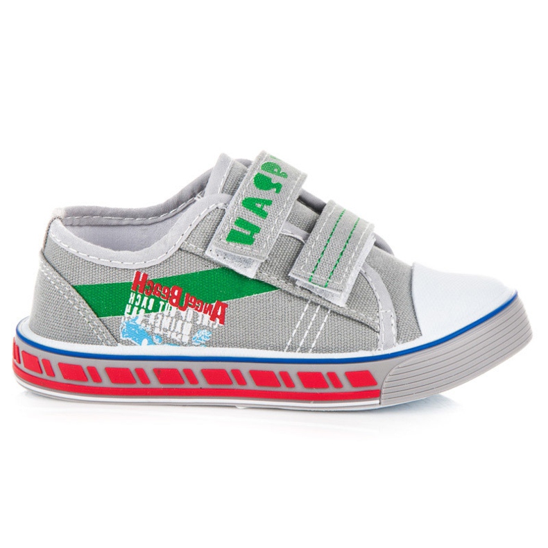 Hasby Sneakers Garçon Avec Velcro gris Hasby Sneakers Garçon Avec Velcro gris