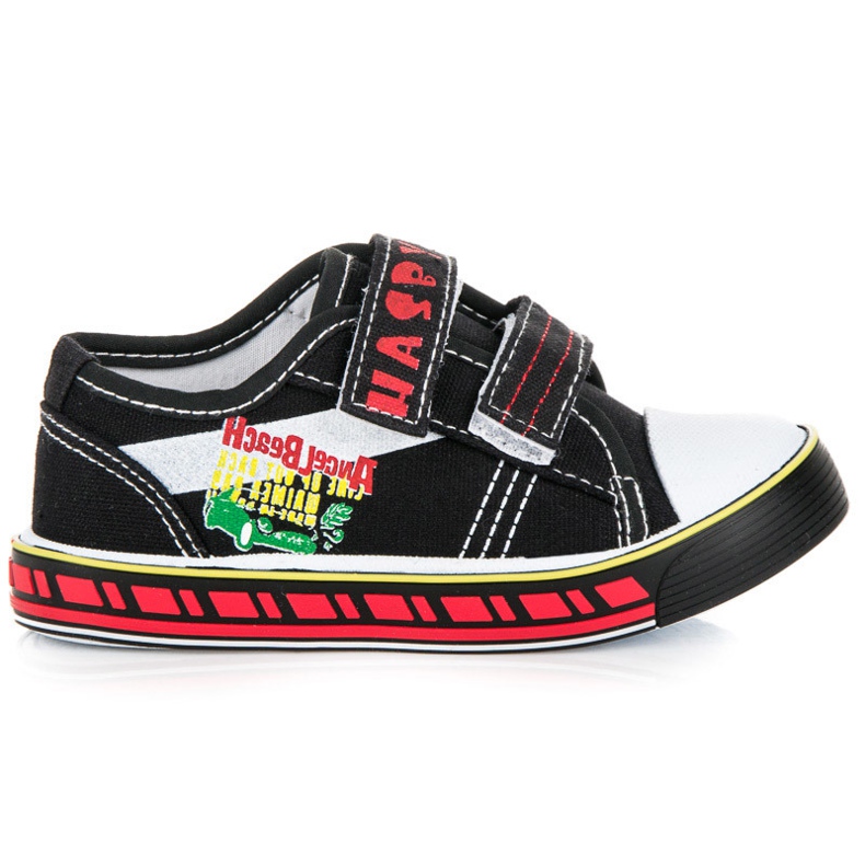 Hasby Baskets à scratch garçon le noir