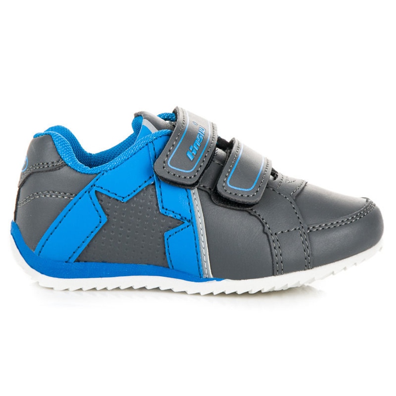 Hasby Chaussures de sport grises avec velcro Hasby Chaussures de sport grises avec velcro