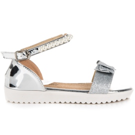 Vinceza Sandales en argent pour la boucle gris Vinceza Sandales en argent pour la boucle gris