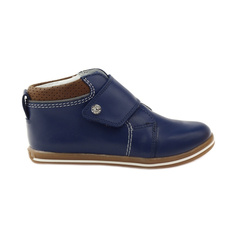 Bottes à scratch Bartek 31829 bleu marine brun