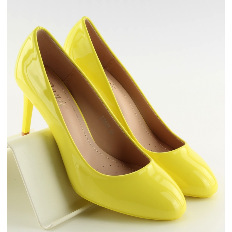 Escarpins Femme Laqué Jaune Ii-Gat