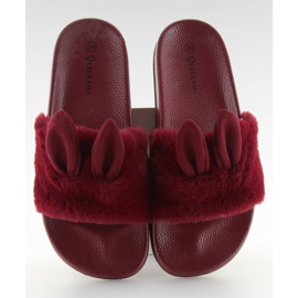 Chaussons Avec Fourrure Et Dommage 58-2 Ii-Gat rouge Chaussons Avec Fourrure Et Dommage 58-2 Ii-Gat rouge