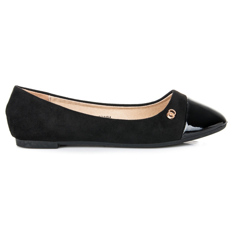 Seastar Ballerines à bout verni le noir