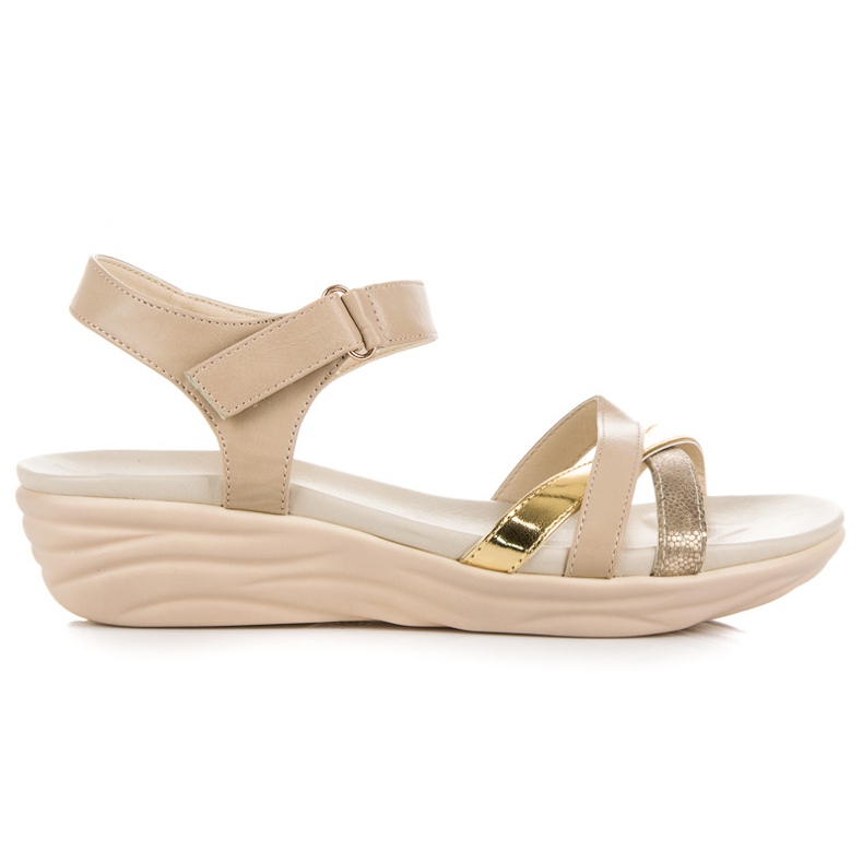 Kylie Sandales Velcro beige