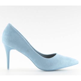 Escarpins en daim Candy Shop bleu LEI-90 L.BLUE