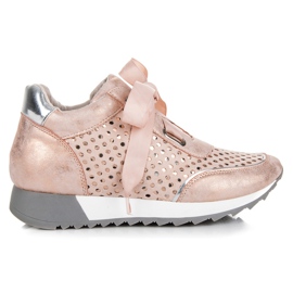 Kylie Baskets nouées à la mode rose