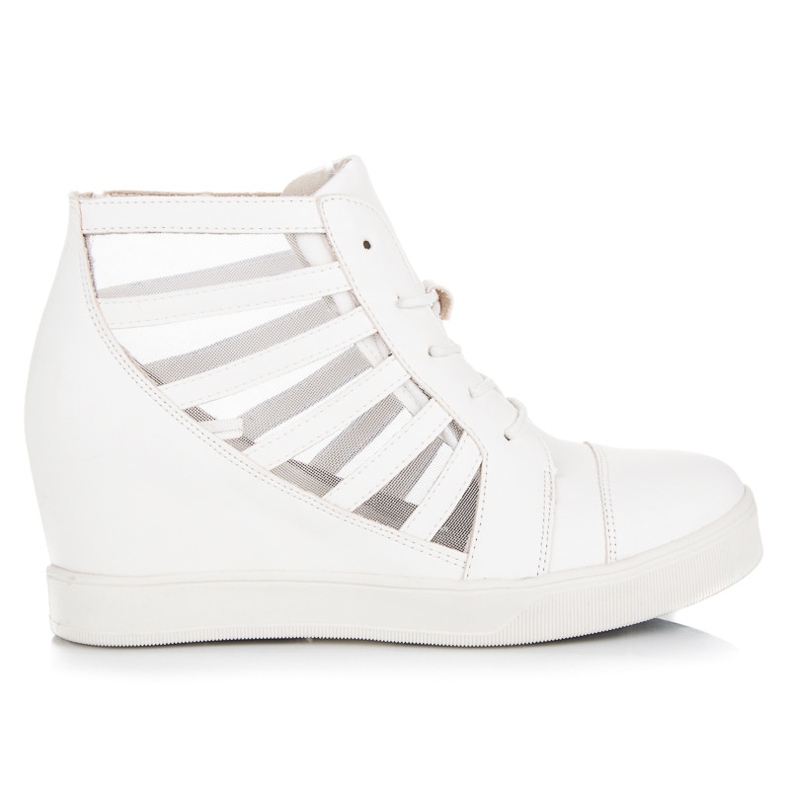 Kylie Baskets compensées blanches