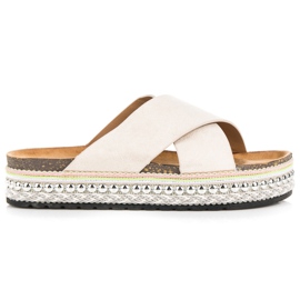 Seastar Chaussons en daim sur la plate-forme brun