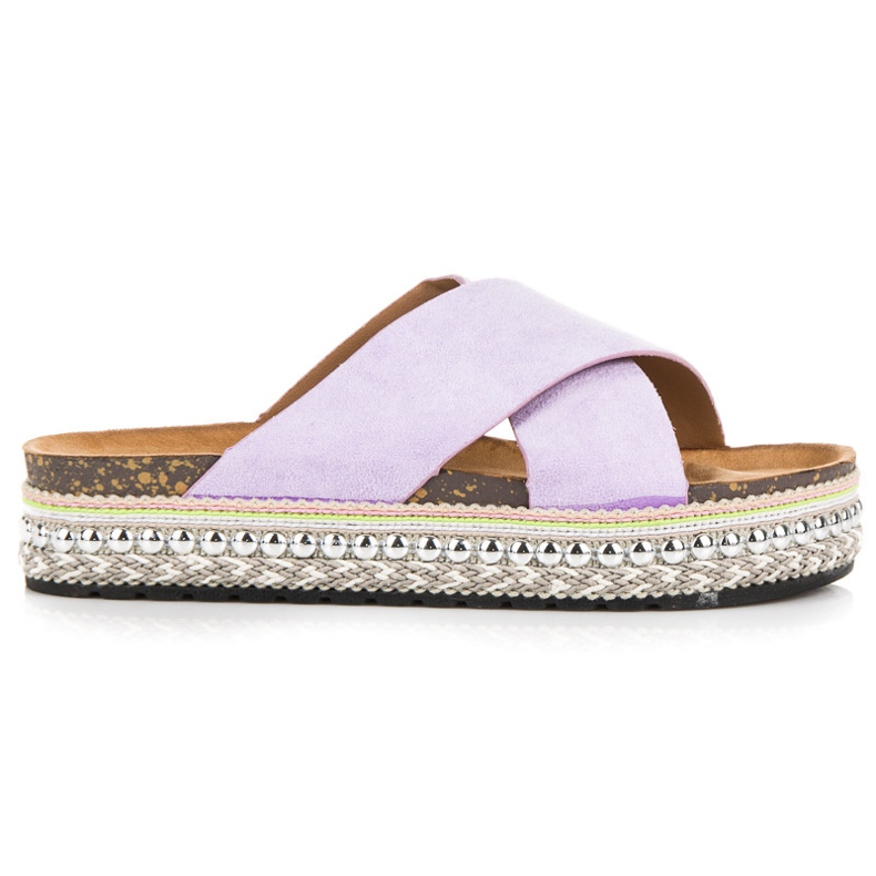 Seastar Chaussons en daim sur la plate-forme violet