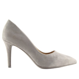 Escarpins gris daim gris RS-GH31 pour femmes
