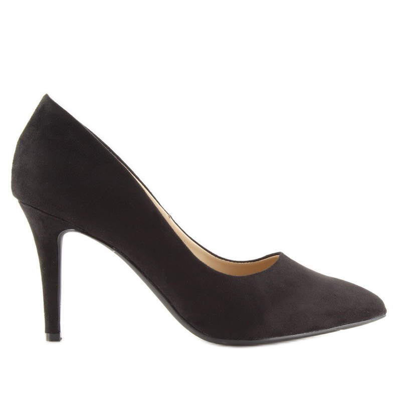 Escarpins noirs RS-GH31 en daim noir pour femme le noir